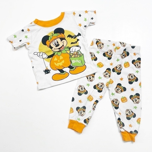 Disney Baby Mickey Mouse Halloween baby boys pajama set - Picture 1 of 3